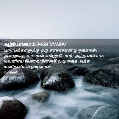 Picture 02 - ஆதியாகமம் 24:29 TAMIRV - ரெபெக்காளுக்கு - Bible Verse Picture
