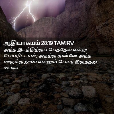 Picture 02 - ஆதியாகமம் 28:19 TAMIRV - அந்த இடத்திற்குப் - Bible Verse Picture