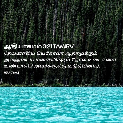 Picture 02 - ஆதியாகமம் 3:21 TAMIRV - தேவனாகிய யெகோவா - Bible Verse Picture