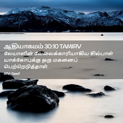 Picture 02 - ஆதியாகமம் 30:10 TAMIRV - லேயாளின் - Bible Verse Picture