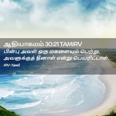 Picture 02 - ஆதியாகமம் 30:21 TAMIRV - பின்பு அவள் ஒரு - Bible Verse Picture