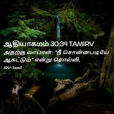 Picture 02 - ஆதியாகமம் 30:34 TAMIRV - அதற்கு லாபான்: “நீ - Bible Verse Picture
