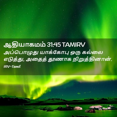 Picture 02 - ஆதியாகமம் 31:45 TAMIRV - அப்பொழுது - Bible Verse Picture