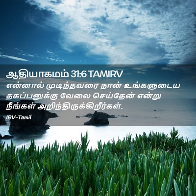 Picture 02 - ஆதியாகமம் 31:6 TAMIRV - என்னால் - Bible Verse Picture