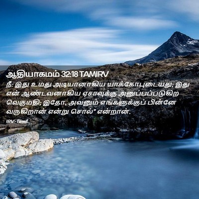 Picture 02 - ஆதியாகமம் 32:18 TAMIRV - நீ: இது உமது - Bible Verse Picture