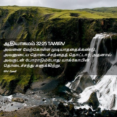 Picture 02 - ஆதியாகமம் 32:25 TAMIRV - அவனை மேற்கொள்ள - Bible Verse Picture