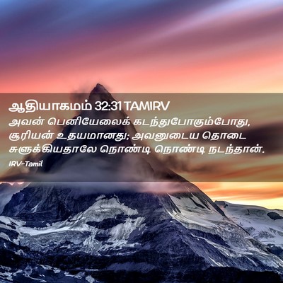 Picture 02 - ஆதியாகமம் 32:31 TAMIRV - அவன் பெனியேலைக் - Bible Verse Picture