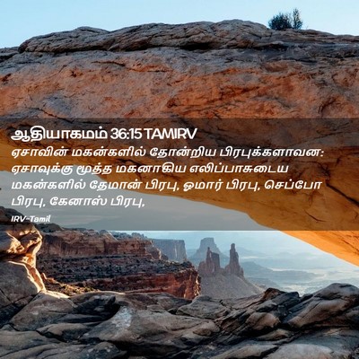 Picture 02 - ஆதியாகமம் 36:15 TAMIRV - ஏசாவின் மகன்களில் - Bible Verse Picture