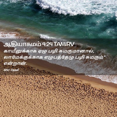 Picture 02 - ஆதியாகமம் 4:24 TAMIRV - காயீனுக்காக ஏழு - Bible Verse Picture