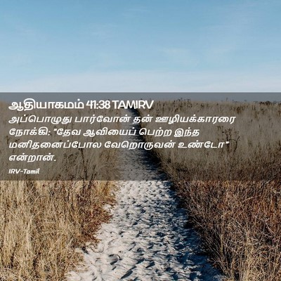 Picture 02 - ஆதியாகமம் 41:38 TAMIRV - அப்பொழுது - Bible Verse Picture