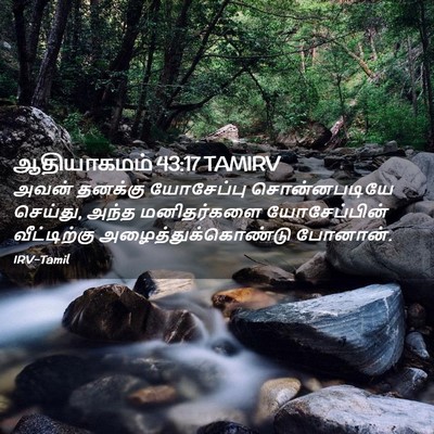 Picture 02 - ஆதியாகமம் 43:17 TAMIRV - அவன் தனக்கு - Bible Verse Picture