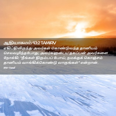 Picture 02 - ஆதியாகமம் 43:2 TAMIRV - எகிப்திலிருந்து - Bible Verse Picture