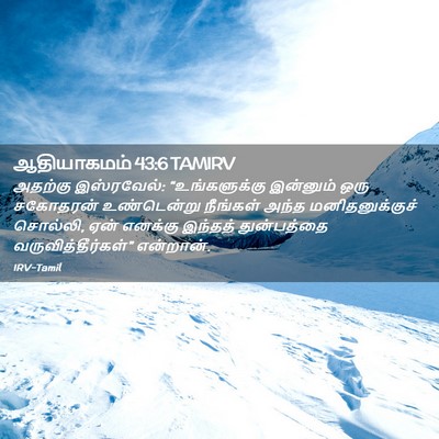 Picture 02 - ஆதியாகமம் 43:6 TAMIRV - அதற்கு இஸ்ரவேல்: - Bible Verse Picture
