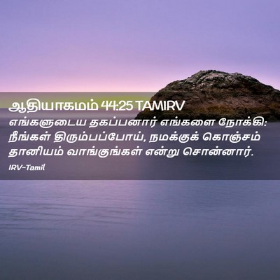 Picture 02 - ஆதியாகமம் 44:25 TAMIRV - எங்களுடைய - Bible Verse Picture