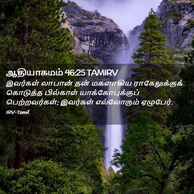 Picture 02 - ஆதியாகமம் 46:25 TAMIRV - இவர்கள் லாபான் - Bible Verse Picture