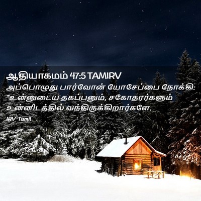 Picture 02 - ஆதியாகமம் 47:5 TAMIRV - அப்பொழுது - Bible Verse Picture
