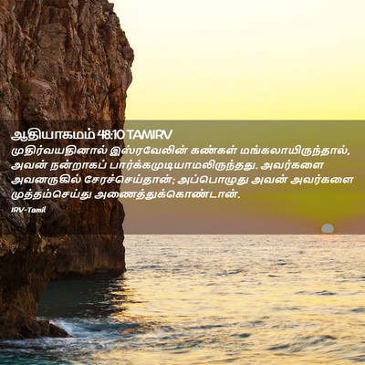 Picture 02 - ஆதியாகமம் 48:10 TAMIRV - முதிர்வயதினால் - Bible Verse Picture