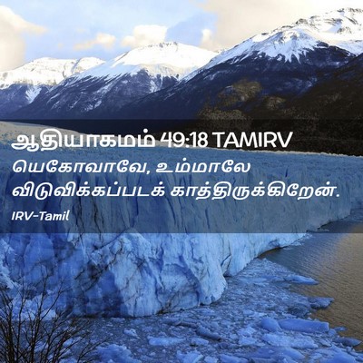 Picture 02 - ஆதியாகமம் 49:18 TAMIRV - யெகோவாவே, உம்மாலே - Bible Verse Picture