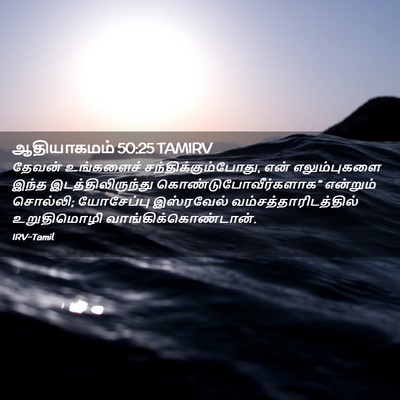 Picture 02 - ஆதியாகமம் 50:25 TAMIRV - தேவன் உங்களைச் - Bible Verse Picture