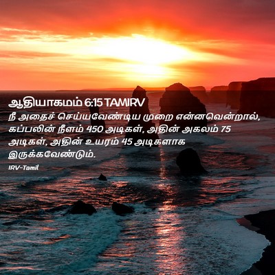 Picture 02 - ஆதியாகமம் 6:15 TAMIRV - நீ அதைச் - Bible Verse Picture