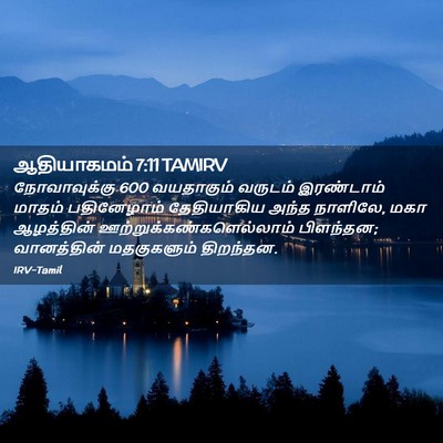 Picture 02 - ஆதியாகமம் 7:11 TAMIRV - நோவாவுக்கு 600 - Bible Verse Picture