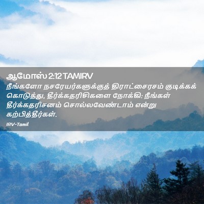 Picture 02 - ஆமோஸ் 2:12 TAMIRV - நீங்களோ - Bible Verse Picture
