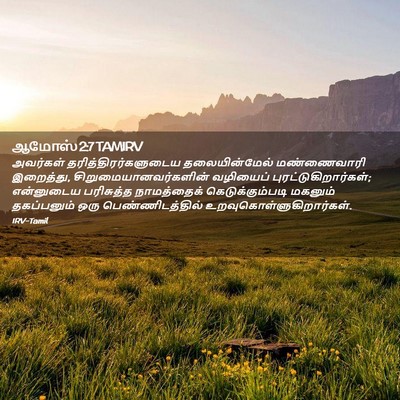 Picture 02 - ஆமோஸ் 2:7 TAMIRV - அவர்கள் - Bible Verse Picture