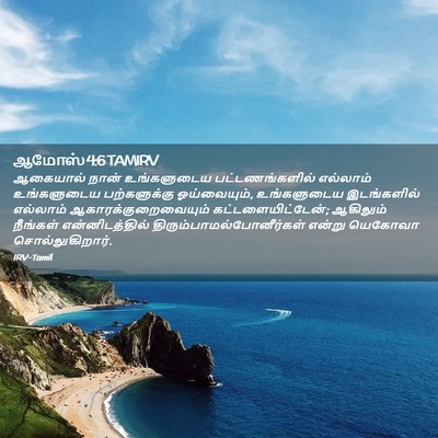Picture 02 - ஆமோஸ் 4:6 TAMIRV - ஆகையால் நான் - Bible Verse Picture