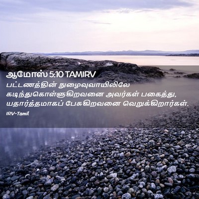 Picture 02 - ஆமோஸ் 5:10 TAMIRV - பட்டணத்தின் - Bible Verse Picture