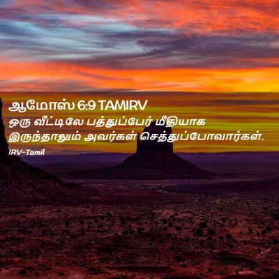 Picture 02 - ஆமோஸ் 6:9 TAMIRV - ஒரு வீட்டிலே - Bible Verse Picture
