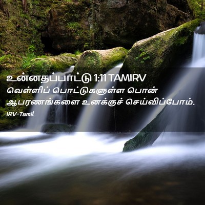 Picture 02 - உன்னதப்பாட்டு 1:11 TAMIRV - வெள்ளிப் - Bible Verse Picture
