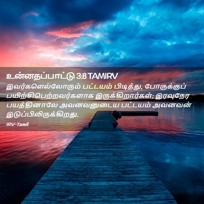Picture 02 - உன்னதப்பாட்டு 3:8 TAMIRV - இவர்களெல்லோரும் - Bible Verse Picture