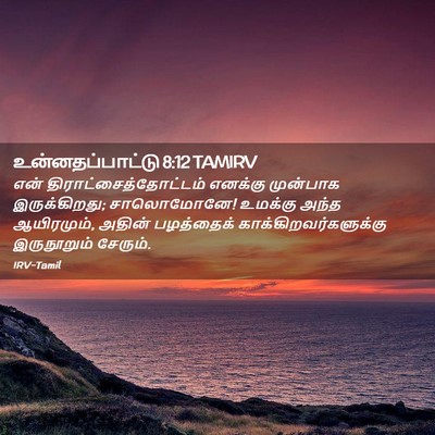 Picture 02 - உன்னதப்பாட்டு 8:12 TAMIRV - என் - Bible Verse Picture