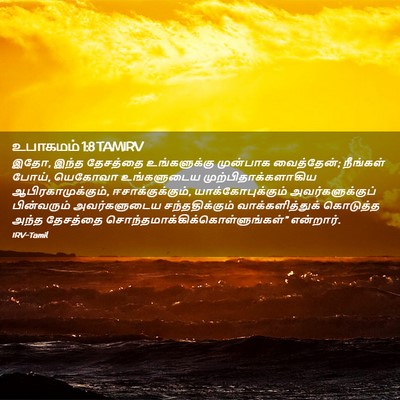 Picture 02 - உபாகமம் 1:8 TAMIRV - இதோ, இந்த தேசத்தை - Bible Verse Picture