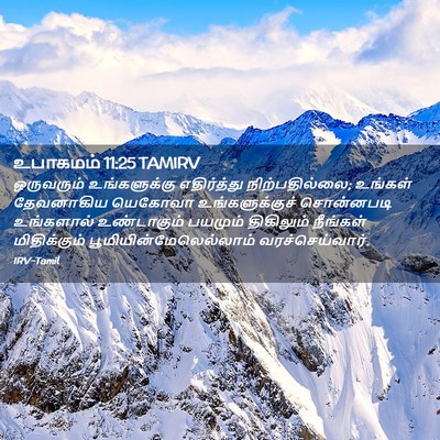 Picture 02 - உபாகமம் 11:25 TAMIRV - ஒருவரும் - Bible Verse Picture