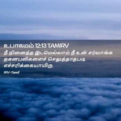 Picture 02 - உபாகமம் 12:13 TAMIRV - நீ நினைத்த - Bible Verse Picture