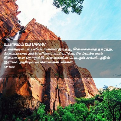 Picture 02 - உபாகமம் 12:3 TAMIRV - அவர்களுடைய - Bible Verse Picture