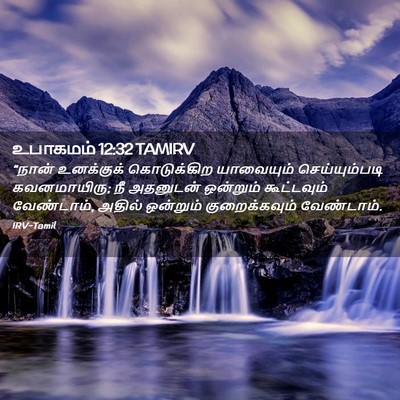 Picture 02 - உபாகமம் 12:32 TAMIRV - “நான் உனக்குக் - Bible Verse Picture