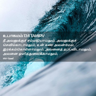Picture 02 - உபாகமம் 13:8 TAMIRV - நீ அவனுக்குச் - Bible Verse Picture