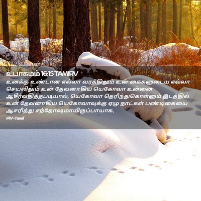 Picture 02 - உபாகமம் 16:15 TAMIRV - உனக்கு உண்டான - Bible Verse Picture