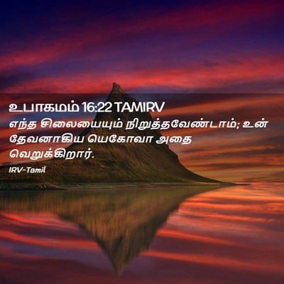 Picture 02 - உபாகமம் 16:22 TAMIRV - எந்த சிலையையும் - Bible Verse Picture