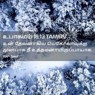 Picture 02 - உபாகமம் 18:13 TAMIRV - உன் தேவனாகிய - Bible Verse Picture