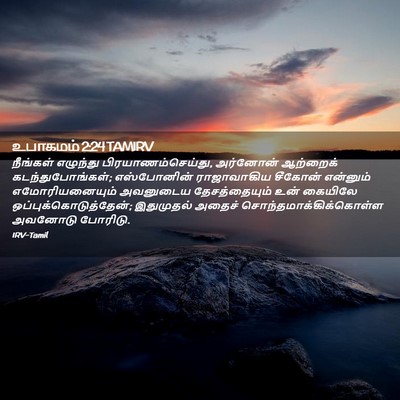 Picture 02 - உபாகமம் 2:24 TAMIRV - நீங்கள் எழுந்து - Bible Verse Picture