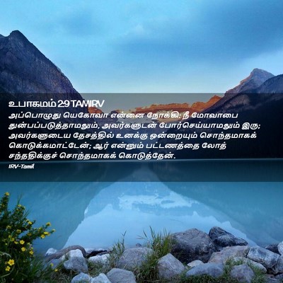 Picture 02 - உபாகமம் 2:9 TAMIRV - அப்பொழுது யெகோவா - Bible Verse Picture