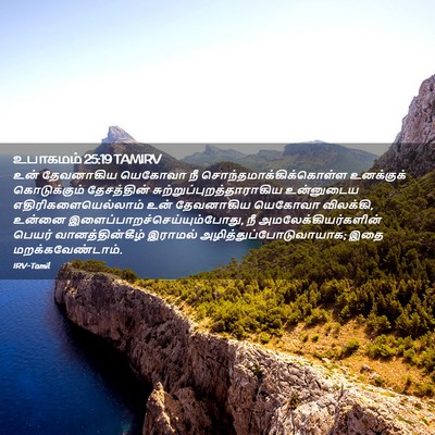 Picture 02 - உபாகமம் 25:19 TAMIRV - உன் தேவனாகிய - Bible Verse Picture