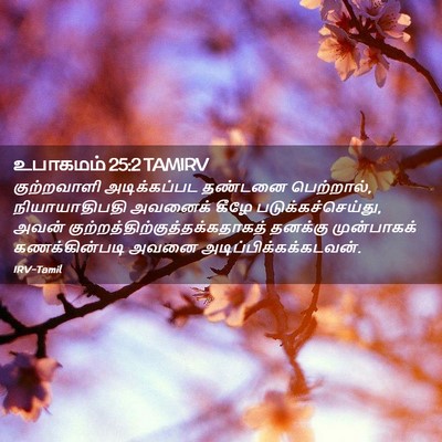 Picture 02 - உபாகமம் 25:2 TAMIRV - குற்றவாளி - Bible Verse Picture