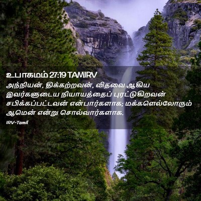 Picture 02 - உபாகமம் 27:19 TAMIRV - அந்நியன், - Bible Verse Picture