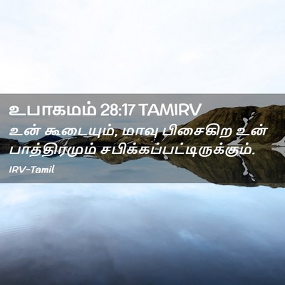 Picture 02 - உபாகமம் 28:17 TAMIRV - உன் கூடையும், மாவு - Bible Verse Picture