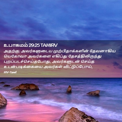 Picture 02 - உபாகமம் 29:25 TAMIRV - அதற்கு: - Bible Verse Picture