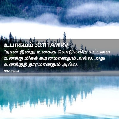 Picture 02 - உபாகமம் 30:11 TAMIRV - “நான் இன்று - Bible Verse Picture